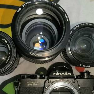 美能达minolta xd机身+4个镜头套装[五角