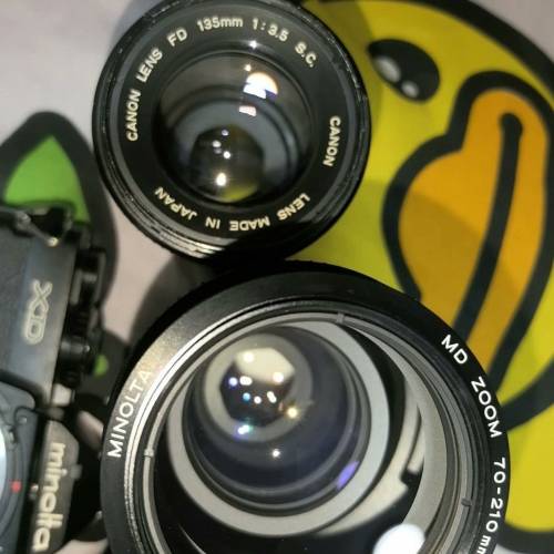 美能达minolta xd机身+4个镜头套装[五角