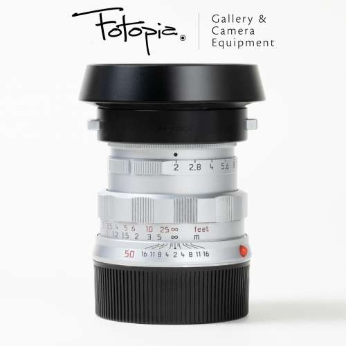 || Leica Summicron-M 50mm F2 - Silver / v4 / 50th Jahre (factory 6-bit) ||