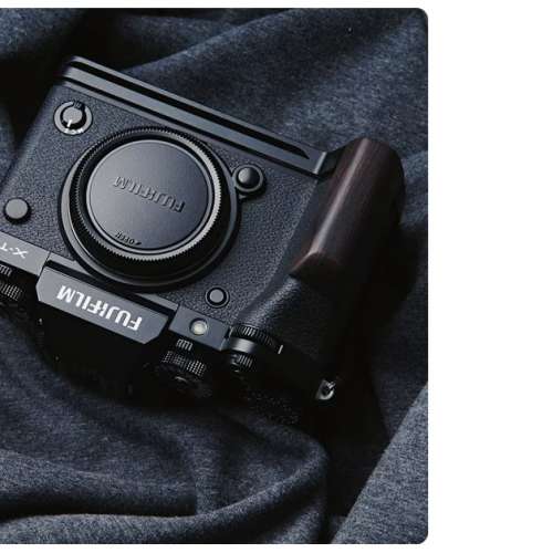 [King Camera Designs] 富士X-T5/ X-T50 相機 木製手柄 鋁合金 底座