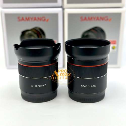 🔥限時優惠🔥全新雙鏡套裝❗️ Samyang AF 18mm F2.8 FE + AF 45mm F1.8 FE Lens f...