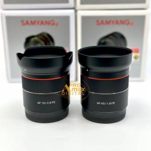 🔥618限時優惠🔥全新雙鏡套裝❗️ Samyang AF 18mm F2.8 FE + AF 45mm F1.8 FE Len...