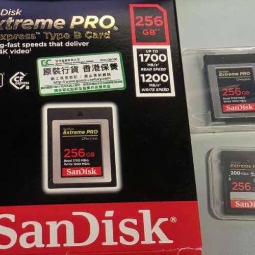 SanDisk Extreme PRO CFexpress Type B, SD 256GB Card