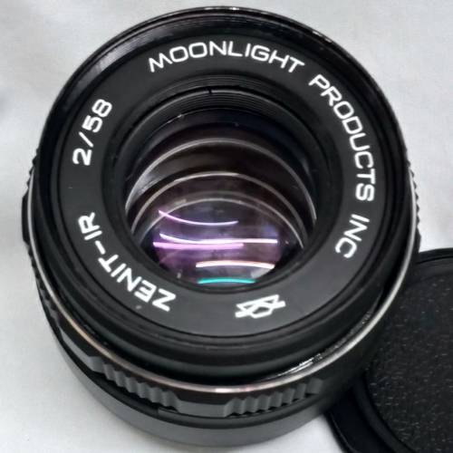 已售:蘇俄 58mm F2 Zenit= HELlOS 44(KMZ廠生產)m42螺絲(原跟NV100 夜視鏡)