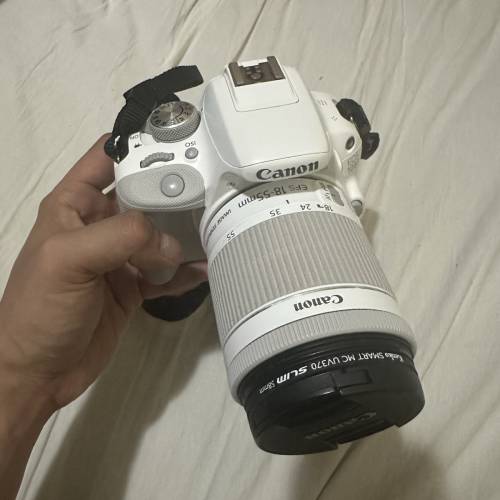 【罕有白色限定版】Canon EOS 100D 連原裝白色Kit鏡 80%新 輕量單反