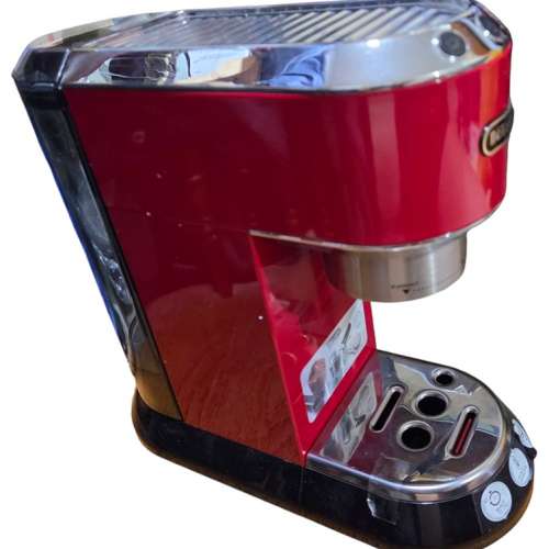 欠配件Delonghi 紅色半自動咖啡機 祇有主機加水箱加接水盤
