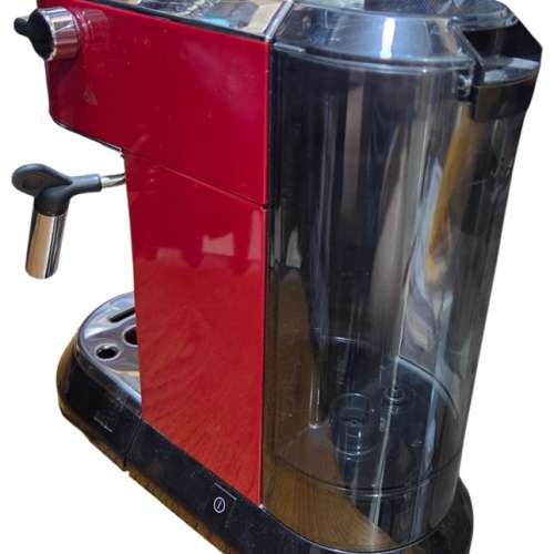 欠配件Delonghi 紅色半自動咖啡機 祇有主機加水箱加接水盤