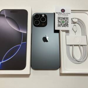 iPhone 16 pro max 1tb eSim + 一張實體sim 外觀全新 黑色 電池健康度100% 充電45次...