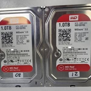 WD Red NAS 3.5-inch 5400rpm Hard Drive 1TB (WD10EFRX) x 2 Set