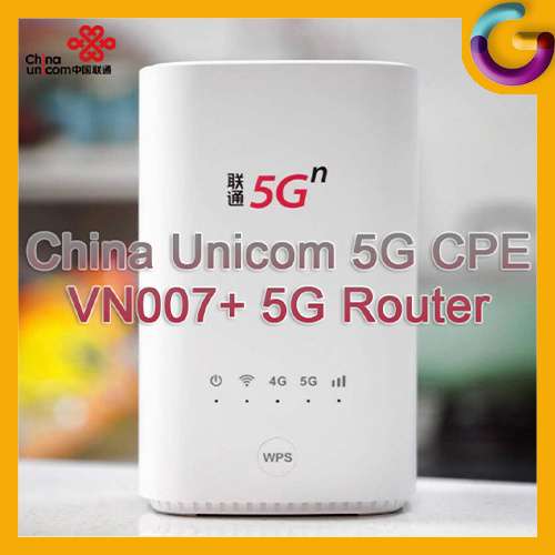 全新無盒 中國聯通 China Unicom VN007+ 5G 4G兼容 CPE 路由器 Sim Router (香港各...