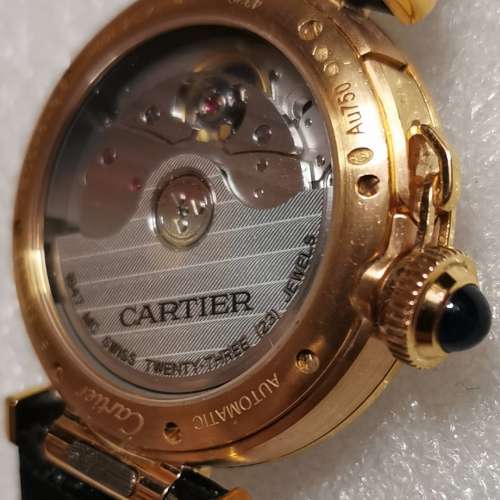 卡地亞 Pasha de Cartier 35mm 750 玫瑰金 腕錶 WJPA0012
