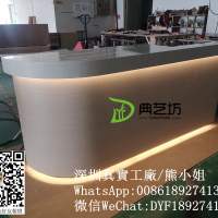 前台櫃，餐廳收銀枱，餐廳茶水櫃，收銀枱，儲物櫃，茶水櫃，抽屜收銀枱定做，有燈帶...