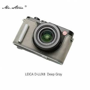 Genuine Leather Camera Half Case Cover Bag For LEICA D-LUX 8 -