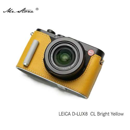 Mr. Stone Half Case Cover Bag For LEICA D-LUX 8 - CL Bright Yellow
