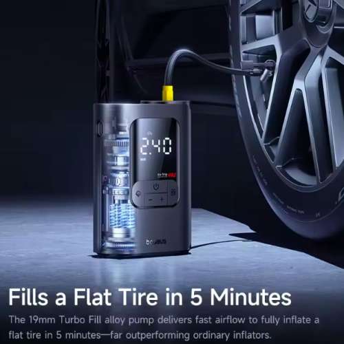 Baseus -Go Trip Car Air Pump LCD Digital Display Wireless Electric Tire Inflator