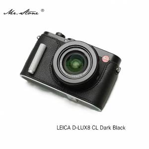 Mr. Stone Leather Camera Half Case Cover Bag For LEICA D-LUX 8 - CL Drak Black