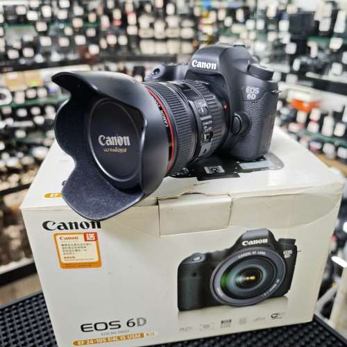 Canon 6D + 24-105/4 L IS USM EF 24mm 105mm 24 105  有盒冇單 98%new 功能正常