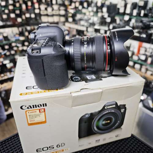 Canon 6D + 24-105/4 L IS USM EF 24mm 105mm 24 105  有盒冇單 98%new 功能正常