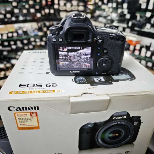 Canon 6D + 24-105/4 L IS USM EF 24mm 105mm 24 105  有盒冇單 98%new 功能正常