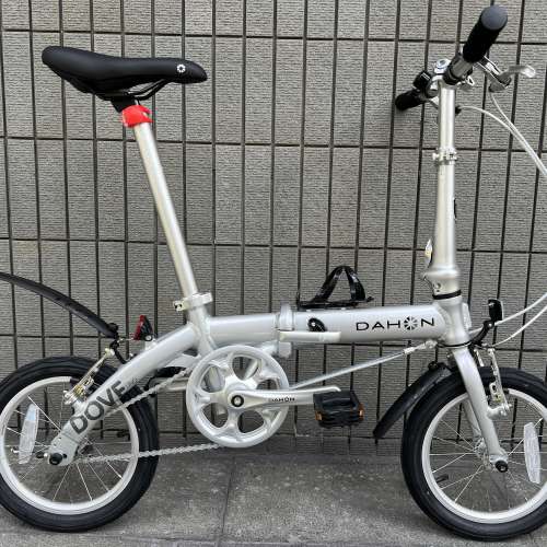 銀色 2026 馬甲線新款 DAHON DOVE 豆腐 BYA 412 14吋 鋁合金 折叠車 送叮叮水架前後...