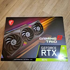 盒裝 MSI RTX 3070 Gaming Z Trio 8g LHR