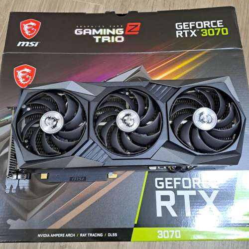 盒裝 MSI RTX 3070 Gaming Z Trio 8g LHR