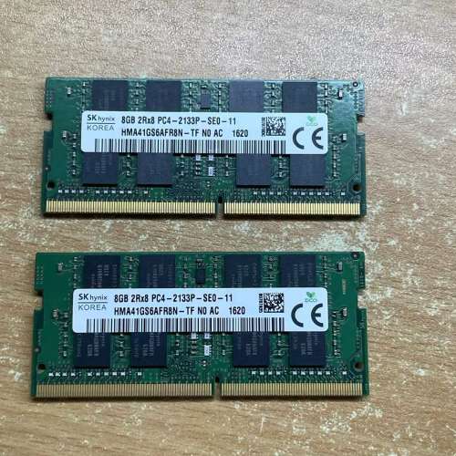SK hynix DDR4 2133 8GBX2=16GB 手提電腦RAM
