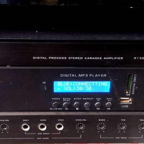 CHANGHONG digital process stereo amplifier r1500A 擴音機 有無线蓝牙 mp3 卡拉〇K