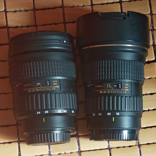 Tokina AT-X 16-28 F2.8 PRO & Tokina AT-X 24-70mm F2.8 PRO for Canon EF