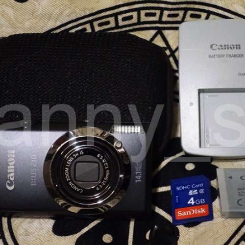 Canon 佳能 IXUS 210 CCD數碼相機 Touch輕觸式闊螢幕控制 IXUS最後一部CCD人像機皇