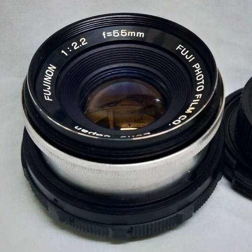 Fujinon 55mm f2,2  m42 screw-mount (已磨mount 邊 隙位) 自由接M42環
