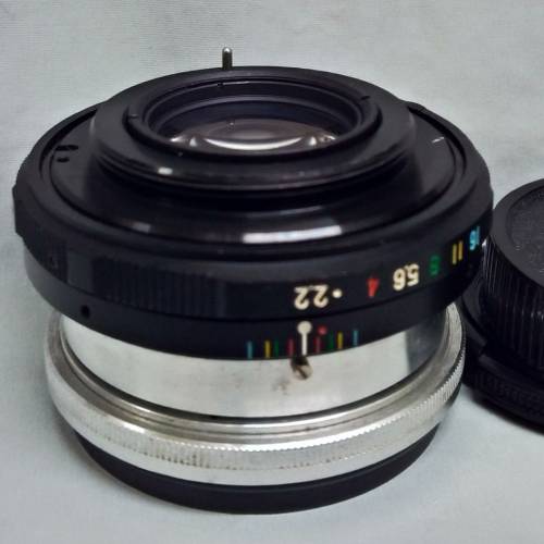 Fujinon 55mm f2,2  m42 screw-mount (已磨mount 邊 隙位) 自由接M42環