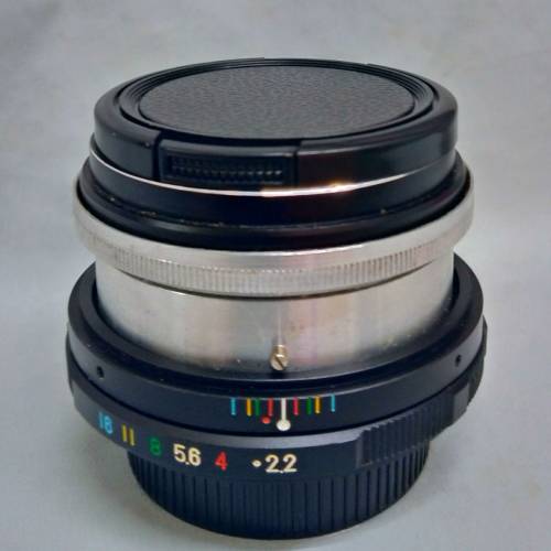 Fujinon 55mm f2,2  m42 screw-mount (已磨mount 邊 隙位) 自由接M42環