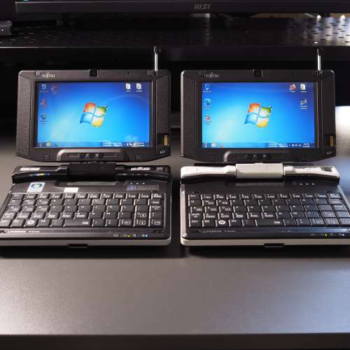 Fujitsu U1010 兩部 有SSD 超迷你notebook 可反mon