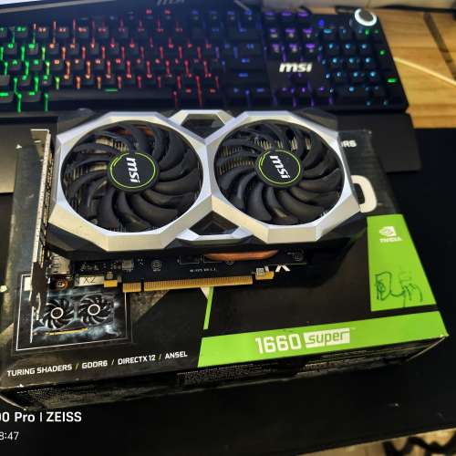 微星gtx1660super正常使用送包裝盒