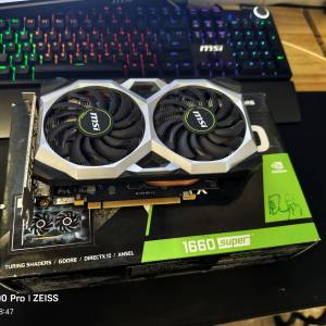 微星gtx1660super正常使用送包裝盒