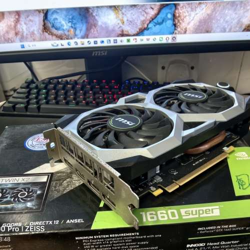 微星gtx1660super正常使用送包裝盒