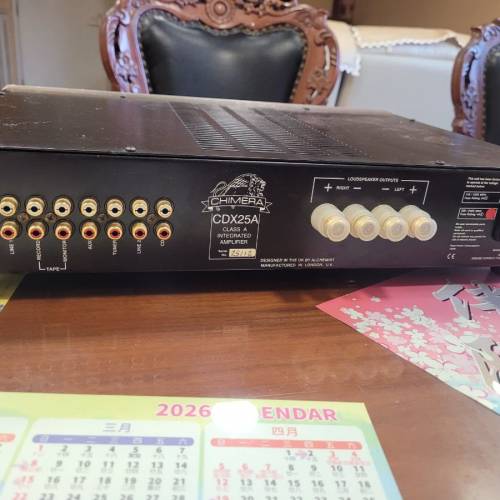 Chimera cdx25A class A amp,一代名機，聲音甜美好力，注意：(最近只可着機但冇聲，...