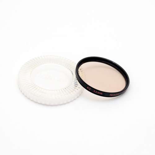 Nikon 52mm  紅字版 A2 暖色 filter + CP3 case