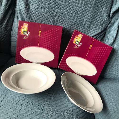 🥣  LION & GLOBE Plate Round 2pc Set NEW 全新 獅球嘜 陶瓷碟 2隻 🍽️