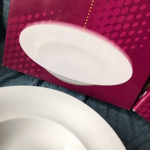 🥣  LION & GLOBE Plate Round 2pc Set NEW 全新 獅球嘜 陶瓷碟 2隻 🍽️