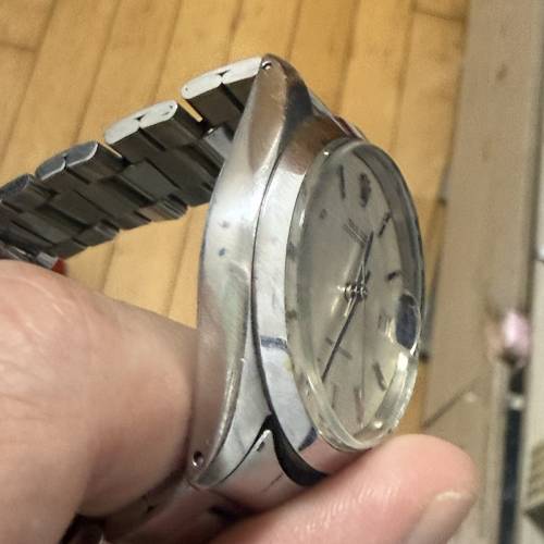 Rolex 6694 手上錬 34mm 膠鏡 布紋面 7835帶13格 $15800