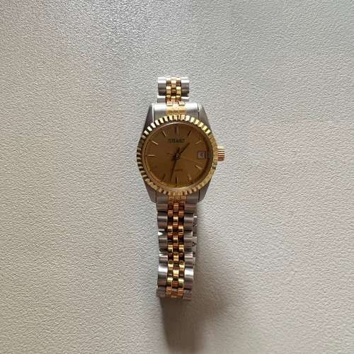 【Tugaris】Swiss Two-tone Ladies Quartz Watch (NOS) 全新瑞士得其利是金銀女裝石...