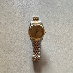 【Tugaris】Swiss Two-tone Ladies Quartz Watch (NOS) 全新瑞士得其利是金銀女裝石...