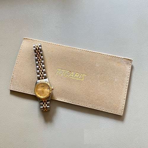 【Tugaris】Swiss Two-tone Ladies Quartz Watch (NOS) 全新瑞士得其利是金銀女裝石...