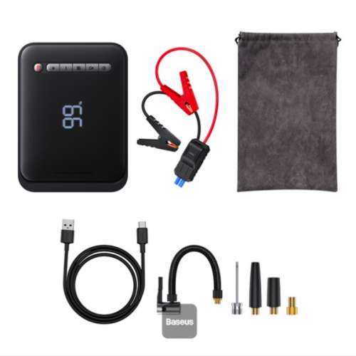 Baseus Super Energy 4-in-1 Jump Starter 🚗   8000mAh 1000A With Tire Inflator ...