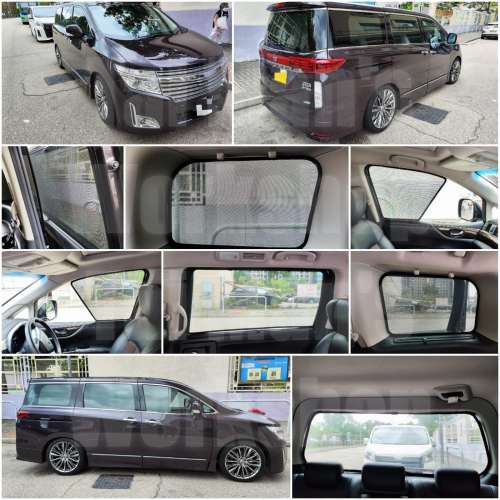Nissan ELGRAND 全車防曬磁石窗網