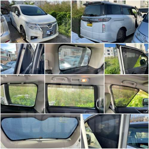 Nissan ELGRAND 全車防曬磁石窗網