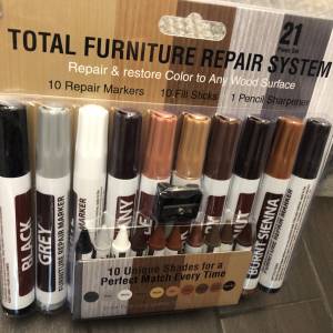 21pcs Wood Scratch Repair Kits - Furniture Markers Touch Up