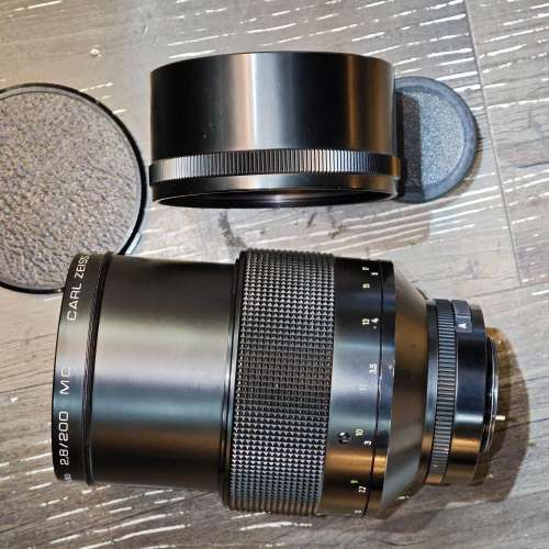 Carl Zeiss JENA DDR SONNAR 200/2.8 AUTO MC 東德 耶拿 蔡司 FOR M42 如實物圖一致